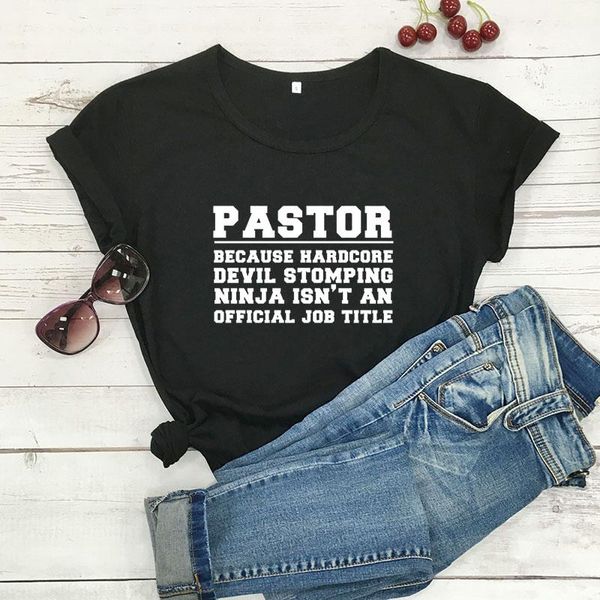 women's t-shirt pastor printed arrival funny casual 100%cotton christian shirts minister gift shirt, White
women's t-shirt pastor printed arrival funny casual 100%cotton christian shirts minister gift shirt, White