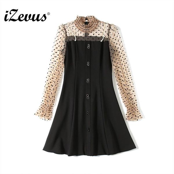 black print wave point sheer mesh sleeve lantern fitted knee length dress spring a line party short dresses casual, Black;gray
black print wave point sheer mesh sleeve lantern fitted knee length dress spring a line party short dresses casual, Black;gray