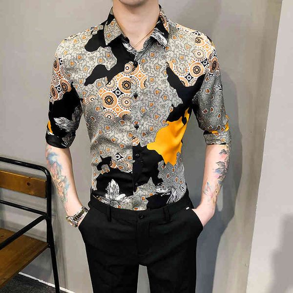 men's jackets nova moda masculina negócio impresso manga camisa marca primavera e verão magro personalidade britânica três quartos 2vp6, Black;brown
men's jackets nova moda masculina negócio impresso manga camisa marca primavera e verão magro personalidade britânica três quartos 2vp6, Black;brown