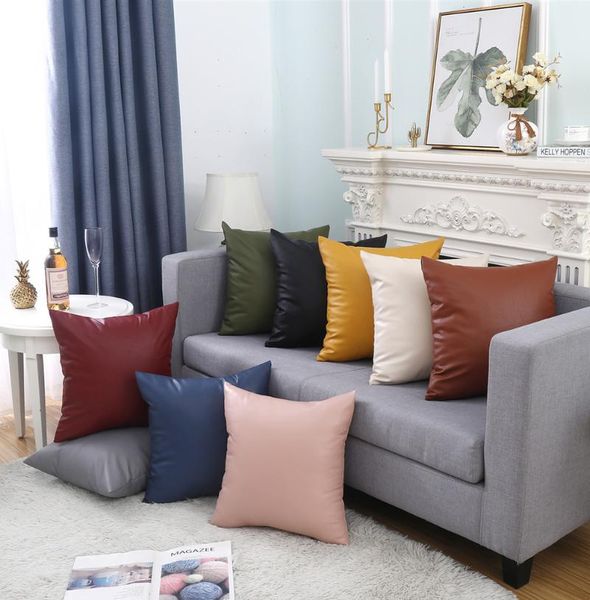 cushion/decorative pillow 45x45/60x60cm artificial leather cushion cover sofa bed covers home decor living room decoration
cushion/decorative pillow 45x45/60x60cm artificial leather cushion cover sofa bed covers home decor living room decoration
