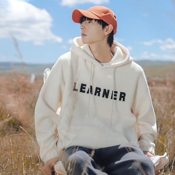 men's hoodies & sweatshirts letter print long sleeve sweatshirt pullover loose hood without collar creative embroidery polar fleece cou, Black
men's hoodies & sweatshirts letter print long sleeve sweatshirt pullover loose hood without collar creative embroidery polar fleece cou, Black