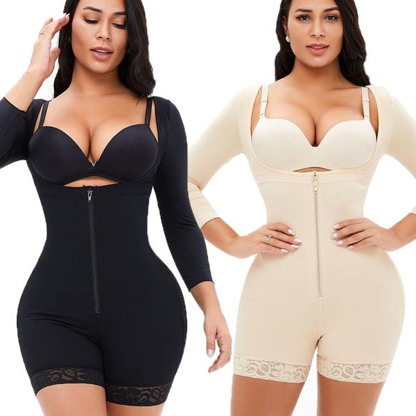 womens full body seamless bodysuit shapewear long sleeve girdles corset bulifter tummy control zip front shaper slimming women's shaper, Black;white
womens full body seamless bodysuit shapewear long sleeve girdles corset bulifter tummy control zip front shaper slimming women's shaper, Black;white