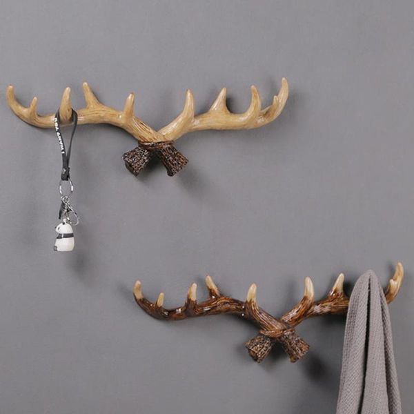 other home decor creative wall coat key holder rack hat hook hanger vintage deer horn design mount resin
other home decor creative wall coat key holder rack hat hook hanger vintage deer horn design mount resin