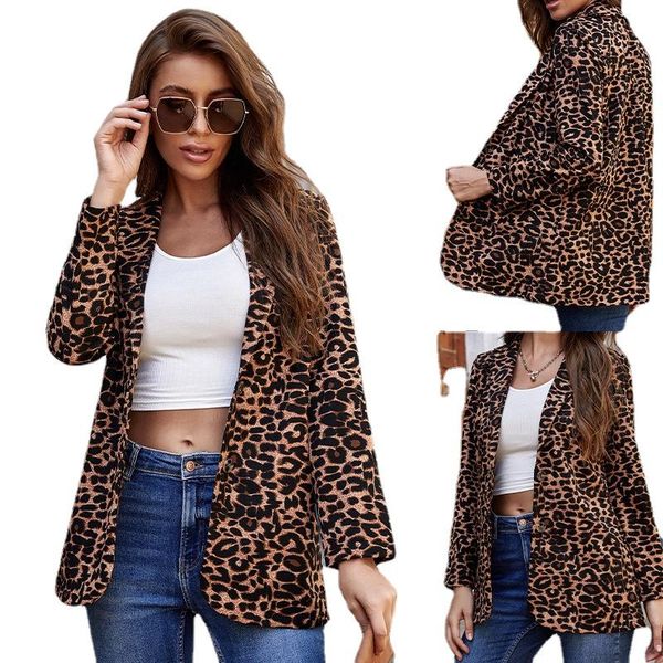 women's suits & blazers autumn long sleeve cardigan fashion leopard print lapel with button small suit jacket blazer, White;black
women's suits & blazers autumn long sleeve cardigan fashion leopard print lapel with button small suit jacket blazer, White;black