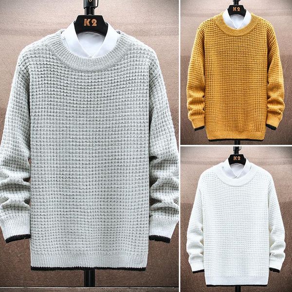 men's sweaters 2022 solid color twisted round neck sweater youth autumn and winter casual all-match bottoming, White;black
men's sweaters 2022 solid color twisted round neck sweater youth autumn and winter casual all-match bottoming, White;black