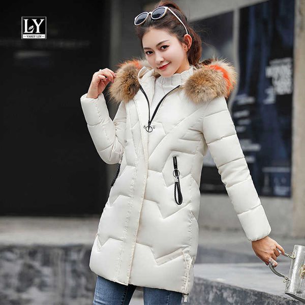 ly varey lin winter women long cotton coats elegant sleeve pocket with big fur collar thicken warm hooded jackets 210526, Black
ly varey lin winter women long cotton coats elegant sleeve pocket with big fur collar thicken warm hooded jackets 210526, Black