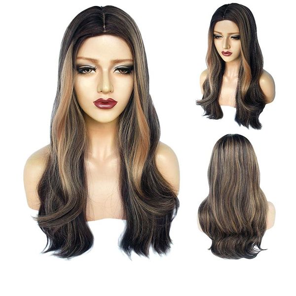 synthetic wigs long omber brown curly wavy wig 100% kanekalon for women daily party use nature looking, Black
synthetic wigs long omber brown curly wavy wig 100% kanekalon for women daily party use nature looking, Black
