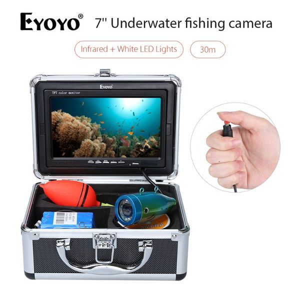 fish finder eyoyo 7" 15/30m ir +white led lights lcd tft monitor detector underwater fishing camera video fishfinder
fish finder eyoyo 7" 15/30m ir +white led lights lcd tft monitor detector underwater fishing camera video fishfinder