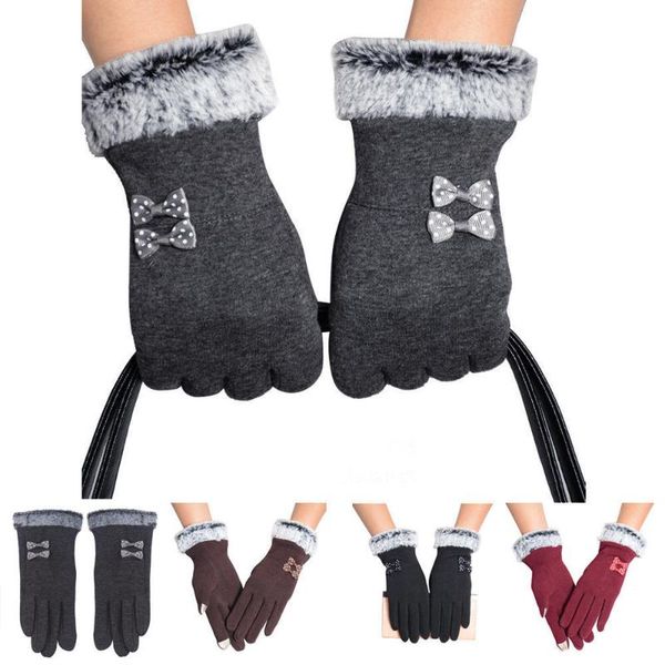 fingerless gloves 1pair women winter warm touch screen riding drove, Blue;gray 
fingerless gloves 1pair women winter warm touch screen riding drove, Blue;gray