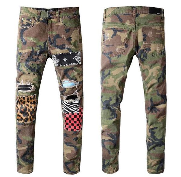 men jeans new fashion mens stylist camouflage jeans ski ripped destroyed stretch slim hop hop pants with holes for men, Blue
men jeans new fashion mens stylist camouflage jeans ski ripped destroyed stretch slim hop hop pants with holes for men, Blue