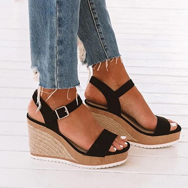 dress shoes summer 2021 women wedge high heels sandals open toe platform wedges comfort fish mouth q30, Black
dress shoes summer 2021 women wedge high heels sandals open toe platform wedges comfort fish mouth q30, Black