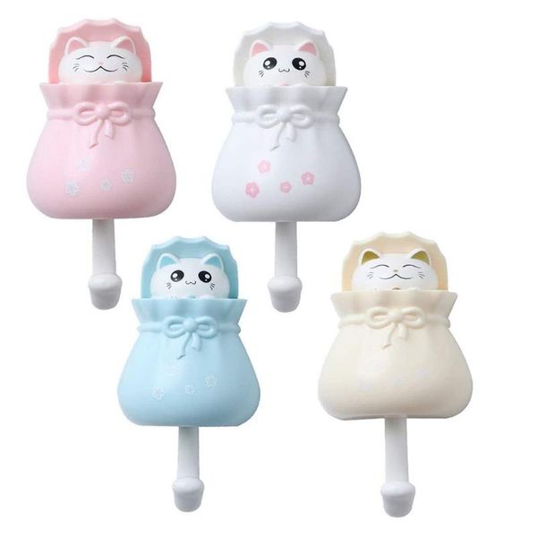 hooks & rails 4 pcs creative cute cartoon cat coat hook, heavy duty decorative wall for key, towel, backpacks, hat, etc 
hooks & rails 4 pcs creative cute cartoon cat coat hook, heavy duty decorative wall for key, towel, backpacks, hat, etc