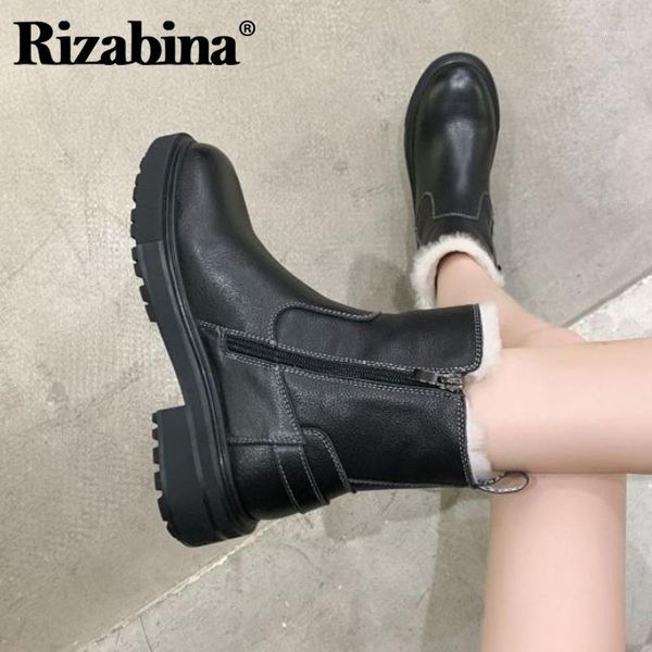 boots rizabina women snow real leather warm fur plush winter shoes woman buckle fashion platform boot footwear size 35-391, Black
boots rizabina women snow real leather warm fur plush winter shoes woman buckle fashion platform boot footwear size 35-391, Black