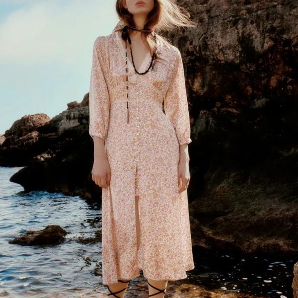 casual dresses woman long dress 2021 summer women vintage print v neck sleeve midi elegant button robe chic, Black;gray
casual dresses woman long dress 2021 summer women vintage print v neck sleeve midi elegant button robe chic, Black;gray