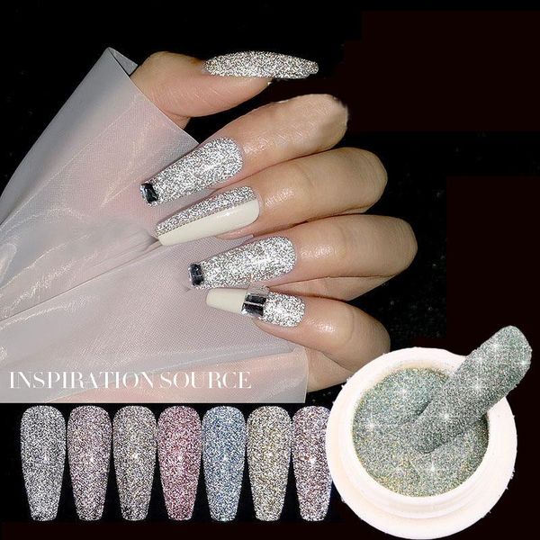 nail glitter 1 box holographics powder silver black colorful sequins gel polish flakes art decoration for manicure pigment, Silver;gold
nail glitter 1 box holographics powder silver black colorful sequins gel polish flakes art decoration for manicure pigment, Silver;gold