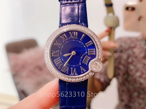 wristwatches 30mm luxury cz quartz wrist watch stainless steel clock fashion wild ladies genuine leather watches roman numerals dial, Slivery;brown
wristwatches 30mm luxury cz quartz wrist watch stainless steel clock fashion wild ladies genuine leather watches roman numerals dial, Slivery;brown