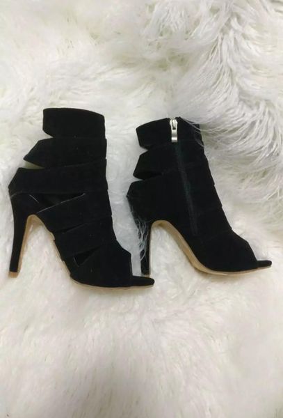 boots est solid black flock mid-calf women spring and autumn peep toe hollow out thin heel zipper side fashion shoes
boots est solid black flock mid-calf women spring and autumn peep toe hollow out thin heel zipper side fashion shoes