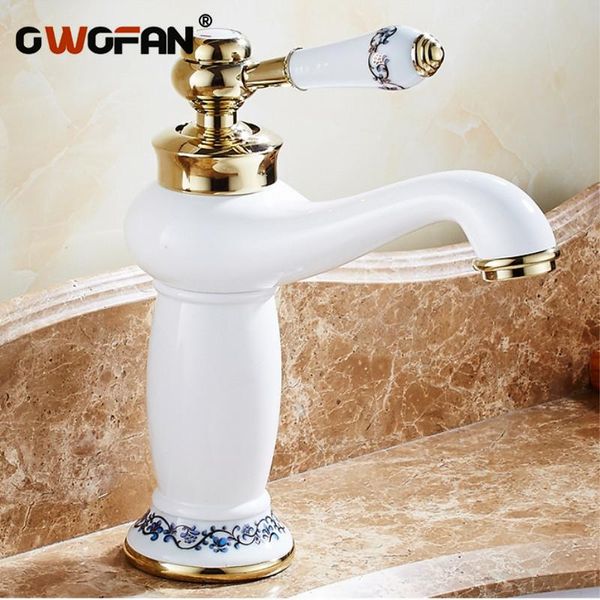 basin faucets gold brass bathroom faucet white mixer tap single handle & cold washbasin taps torneiras banheiro owo-s79-350 sink
basin faucets gold brass bathroom faucet white mixer tap single handle & cold washbasin taps torneiras banheiro owo-s79-350 sink
