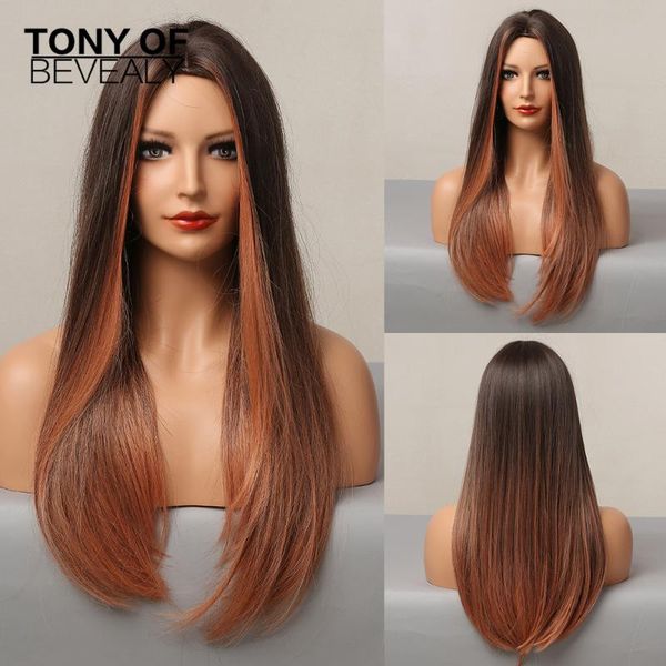 synthetic wigs long straight ombre black red brown natural hair middle part for afro women daily cosplay heat resistant
synthetic wigs long straight ombre black red brown natural hair middle part for afro women daily cosplay heat resistant