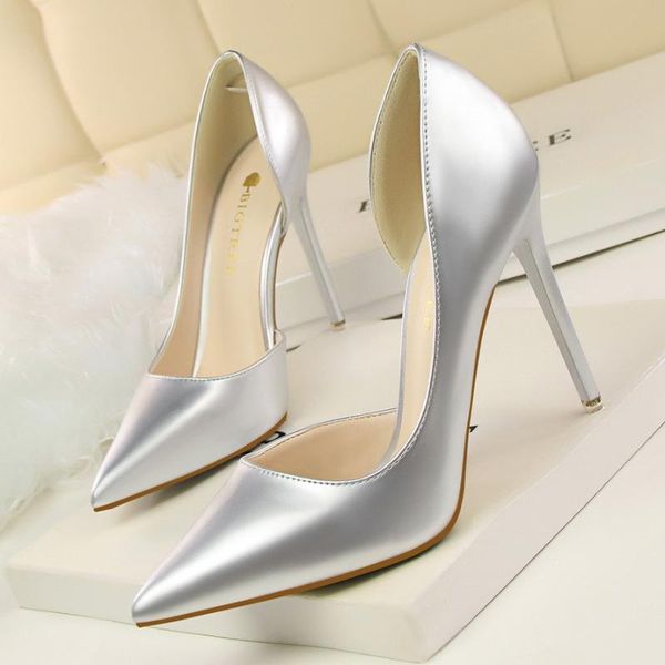 sandals wedding shallow dress shoes women pointed toe high heels ladies zapatillas mujer patent leather thin heel pumps, Black
sandals wedding shallow dress shoes women pointed toe high heels ladies zapatillas mujer patent leather thin heel pumps, Black
