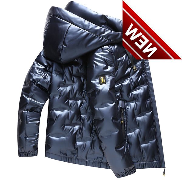 2021 men's white duck down jacket warm hooded glossy thick puffer coat male overcoat thermal winter parka, Black
2021 men's white duck down jacket warm hooded glossy thick puffer coat male overcoat thermal winter parka, Black