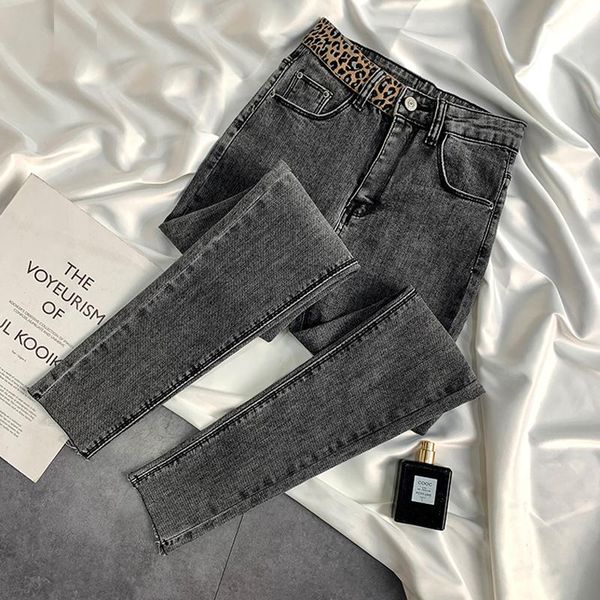 women's jeans zoki high elastic women summer waist skinny leopard pencil jean pure cotton streetwear denim ankle-length pants 2021, Blue
women's jeans zoki high elastic women summer waist skinny leopard pencil jean pure cotton streetwear denim ankle-length pants 2021, Blue