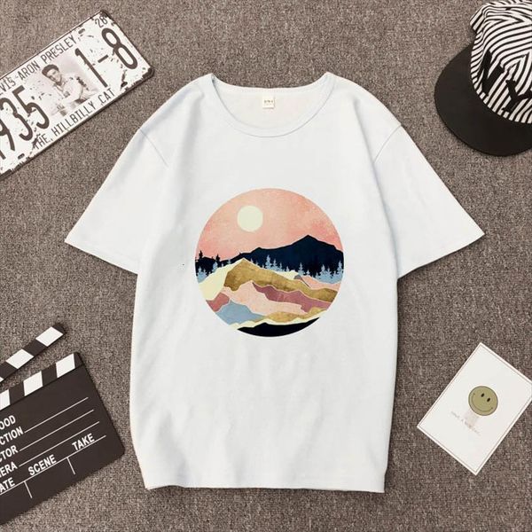 creative mountain peak graphic women t shirt funny print summer tees, White
creative mountain peak graphic women t shirt funny print summer tees, White