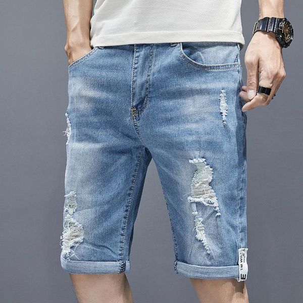 men's shorts 2021 men ripped short jeans brand clothing bermuda cotton breathable denim male destroyed skinny hole 27-36, White;black
men's shorts 2021 men ripped short jeans brand clothing bermuda cotton breathable denim male destroyed skinny hole 27-36, White;black