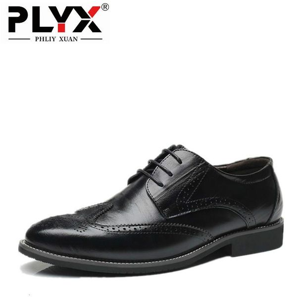 dress shoes phliy xuan 2021 fashion men genuine leather brogue pointed flat wedding party, Black
dress shoes phliy xuan 2021 fashion men genuine leather brogue pointed flat wedding party, Black
