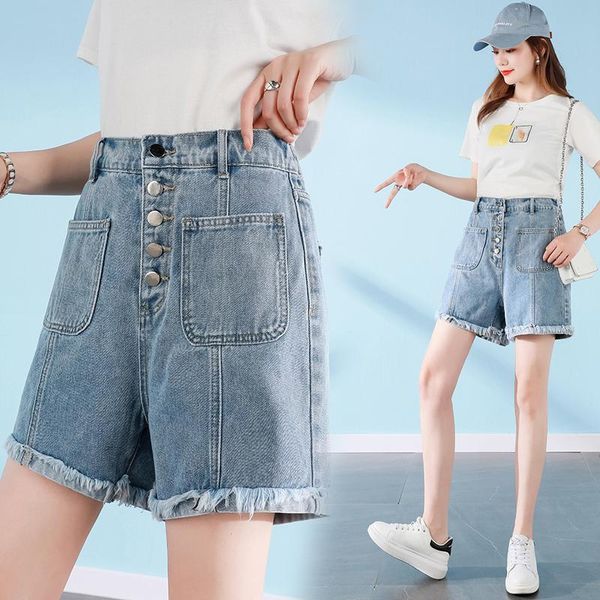 women's jeans button personality college student girl denim shorts thin section high waist light blue women 2021 summer
women's jeans button personality college student girl denim shorts thin section high waist light blue women 2021 summer