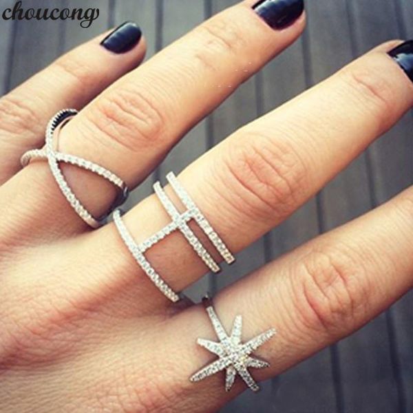 wedding rings choucong cross star female statement ring 925 sterling silver cz simple band for women bridal party jewelry, Slivery;golden
wedding rings choucong cross star female statement ring 925 sterling silver cz simple band for women bridal party jewelry, Slivery;golden