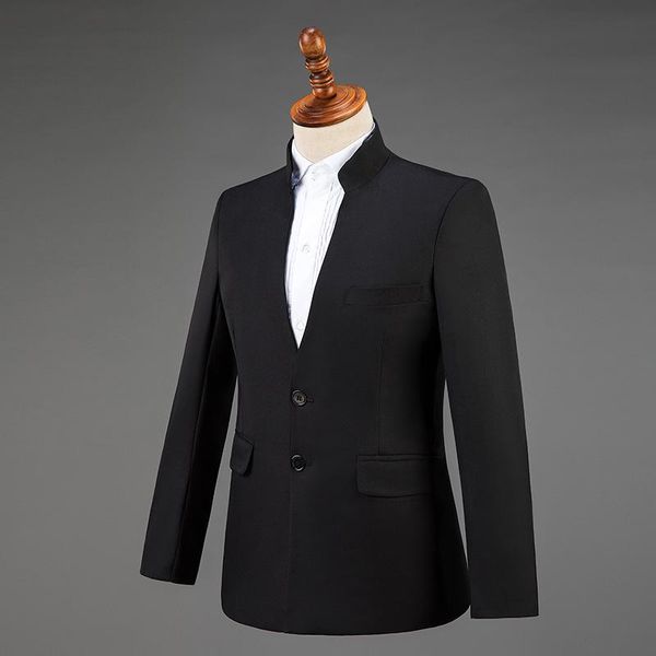 men's suits & blazers classic formal jacket men black white grey party wedding groom singer slim fit blazer hombre masculino, White;black
men's suits & blazers classic formal jacket men black white grey party wedding groom singer slim fit blazer hombre masculino, White;black