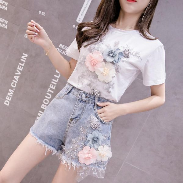 women's jeans embroidery denim shorts 2021 spring summer pants girls ladies short feminino spodenki damskie, Blue
women's jeans embroidery denim shorts 2021 spring summer pants girls ladies short feminino spodenki damskie, Blue