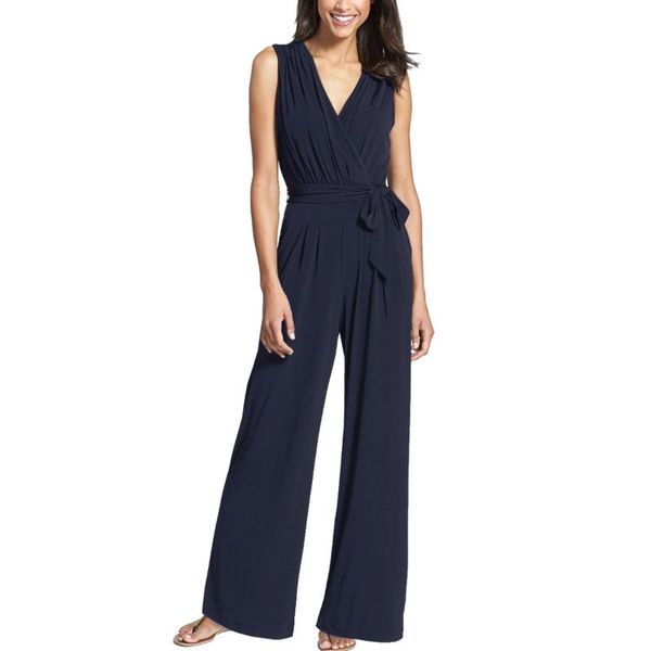 women's casual solid sleeveless v-neck belt slim plus size long jumpsuit monos largos mujer pantalon largo jumpsuits & rompers, Black;white
women's casual solid sleeveless v-neck belt slim plus size long jumpsuit monos largos mujer pantalon largo jumpsuits & rompers, Black;white