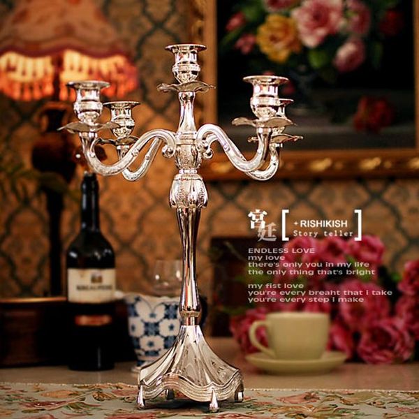 european style candle stand, silver plated high feet, five head candlestick, wedding el, home sample house products holders
european style candle stand, silver plated high feet, five head candlestick, wedding el, home sample house products holders