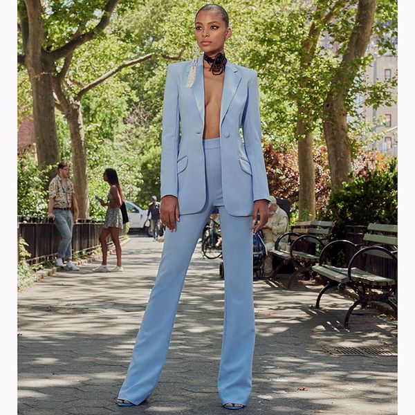 women's two piece pants high street est 2021 designer runway suit set slim fitting single button blazer flare, White
women's two piece pants high street est 2021 designer runway suit set slim fitting single button blazer flare, White