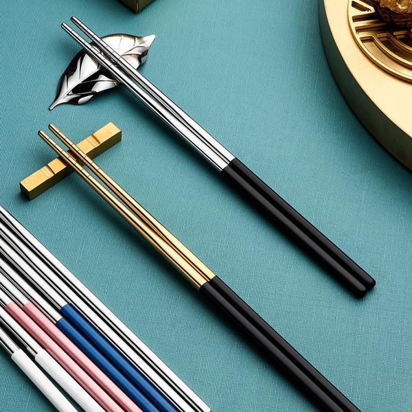 chopsticks 1 pair of non-slip chinese stainless steel reusable metal household tableware kitchen portable tools
chopsticks 1 pair of non-slip chinese stainless steel reusable metal household tableware kitchen portable tools