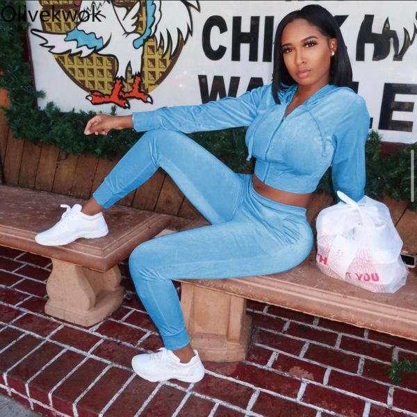 women's two piece pants olivekwok woman hooded sets long sleeve tracksuits fashion solid zipper streetwear spring/autumn, White
women's two piece pants olivekwok woman hooded sets long sleeve tracksuits fashion solid zipper streetwear spring/autumn, White