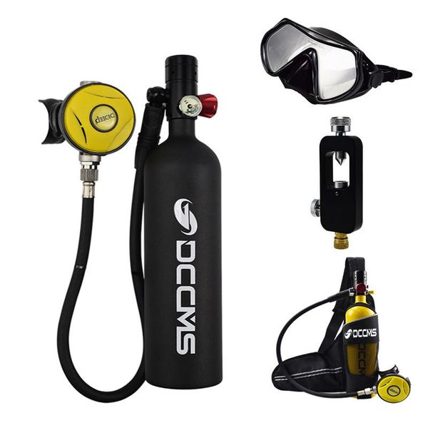 diving masks 1l scuba cylinder mini oxygen tank set respirator air hand pump for snorkeling breath equipment
diving masks 1l scuba cylinder mini oxygen tank set respirator air hand pump for snorkeling breath equipment