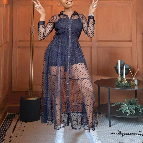 casual dresses women long mesh shirt dress polka dot see through black transparent tulle fashion spring female robes tunic plus size xxl, Black;gray
casual dresses women long mesh shirt dress polka dot see through black transparent tulle fashion spring female robes tunic plus size xxl, Black;gray