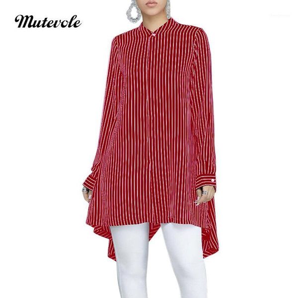 mutevole women casual loose high low blouse fashion long sleeve striped shirt spring autumn elegant patchwork split women's blouses & s, White
mutevole women casual loose high low blouse fashion long sleeve striped shirt spring autumn elegant patchwork split women's blouses & s, White