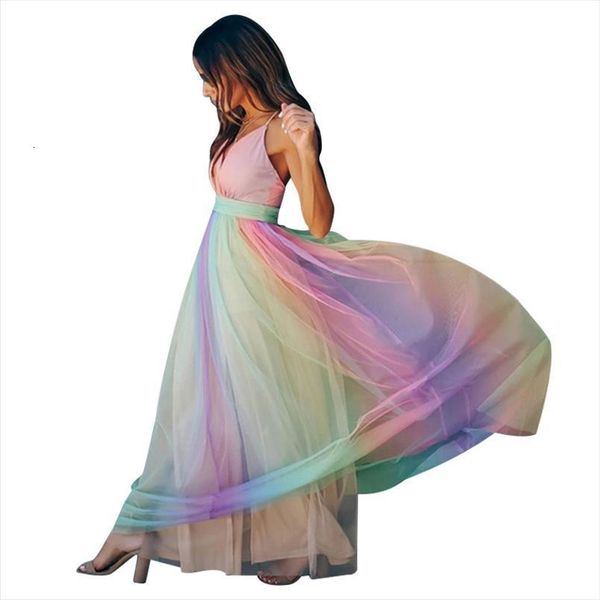 deep v neck rainbow mesh women dress high waist sling beach summer clothes streetwear vestidos, Black;gray
deep v neck rainbow mesh women dress high waist sling beach summer clothes streetwear vestidos, Black;gray