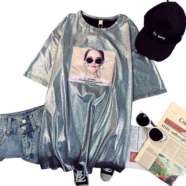 women's t-shirt beauty head retro street loose short sleeve ladies hip hop fashion bright color clothing summer 2021, White
women's t-shirt beauty head retro street loose short sleeve ladies hip hop fashion bright color clothing summer 2021, White