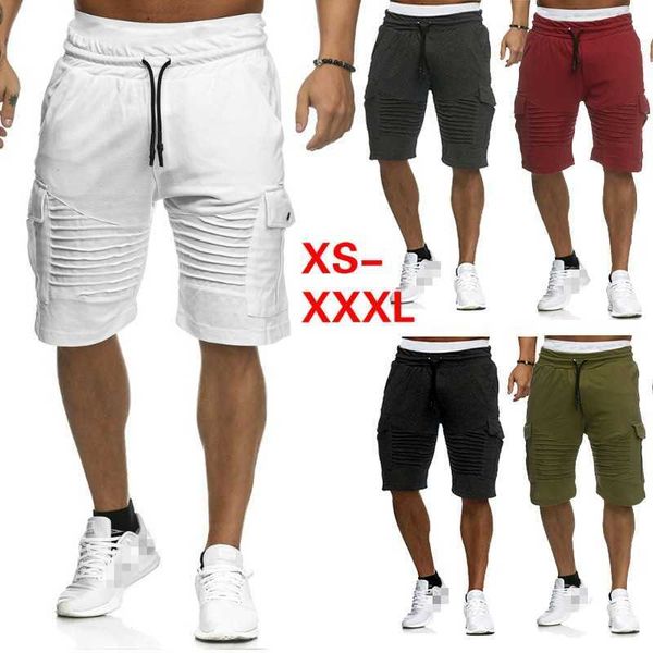 new fashion men's loose casual shorts solid color pleated jogging shorts summer drawstring shorts p0806, White;black
new fashion men's loose casual shorts solid color pleated jogging shorts summer drawstring shorts p0806, White;black
