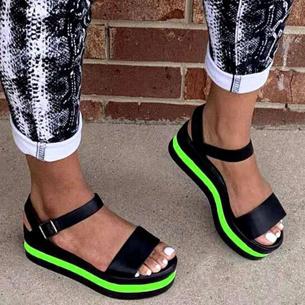 fashion women's sandals comfy platform shoes women casual soft chunky ladies femme dress, Black
fashion women's sandals comfy platform shoes women casual soft chunky ladies femme dress, Black