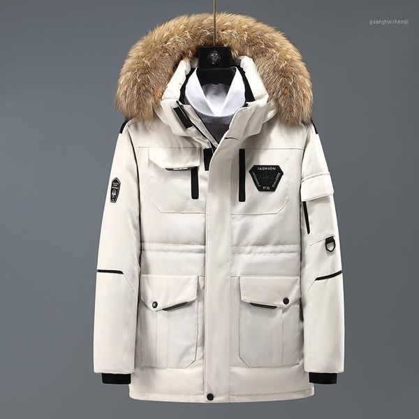 men's down & parkas -30 degree winter white jacket warm hooded thick coat male snow jackets windbreaker, Black
men's down & parkas -30 degree winter white jacket warm hooded thick coat male snow jackets windbreaker, Black