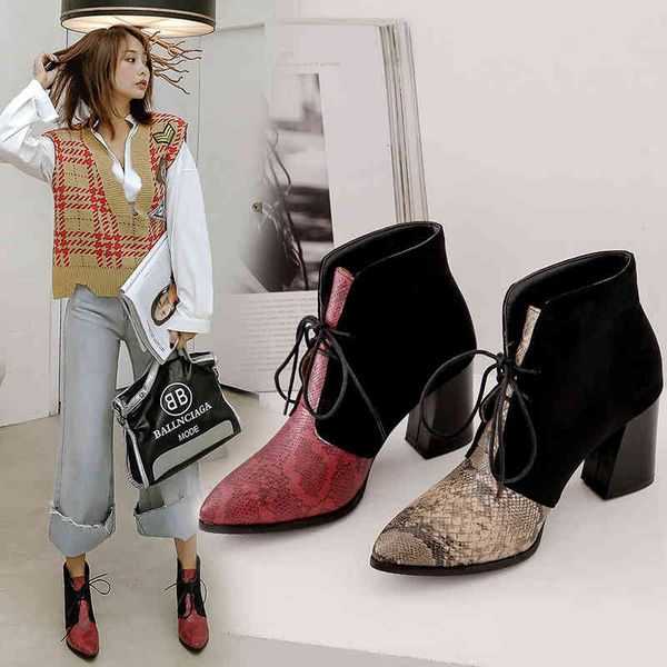 boots ins women ankle boots plus size 22-28cm snake flock stitching high heel europe and america fashion female+shoes g36c, Black
boots ins women ankle boots plus size 22-28cm snake flock stitching high heel europe and america fashion female+shoes g36c, Black