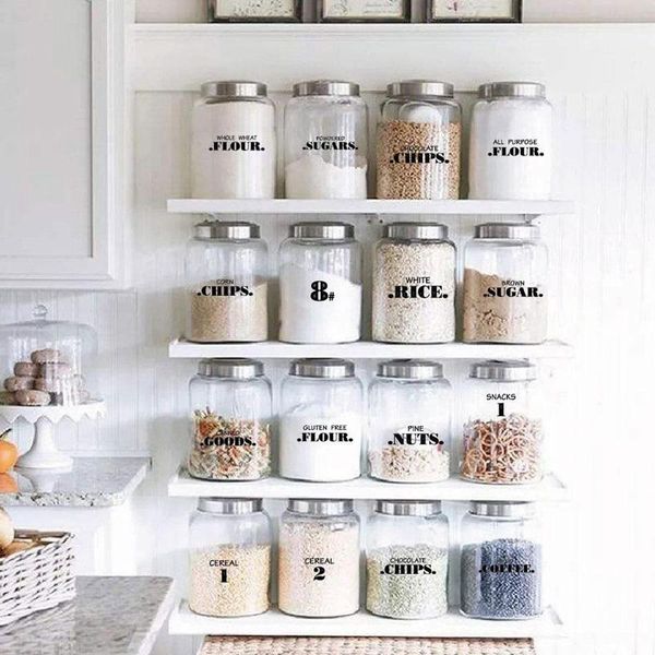 wall stickers 6 sheets 132pcs spice kitchen jars bottle container label clear on can storage box item mark
wall stickers 6 sheets 132pcs spice kitchen jars bottle container label clear on can storage box item mark