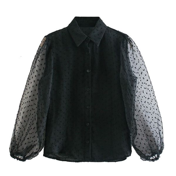 women's knits & tees women casual sprint patchwork dot print long mesh flare sleeve za black blouse female fashion transparent shi, White
women's knits & tees women casual sprint patchwork dot print long mesh flare sleeve za black blouse female fashion transparent shi, White