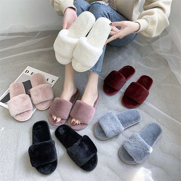 winter women house slippers faux fur warm slide fluffy flat shoes female slip on home furry ladies slippers 211110, Black
winter women house slippers faux fur warm slide fluffy flat shoes female slip on home furry ladies slippers 211110, Black